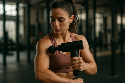 Nuevas imágenes de pistola de masaje muscular